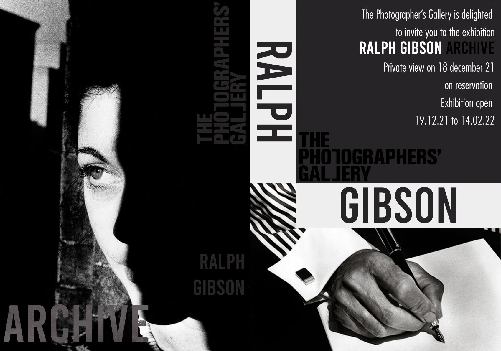 Invitation à une exposition de Ralph Gibson